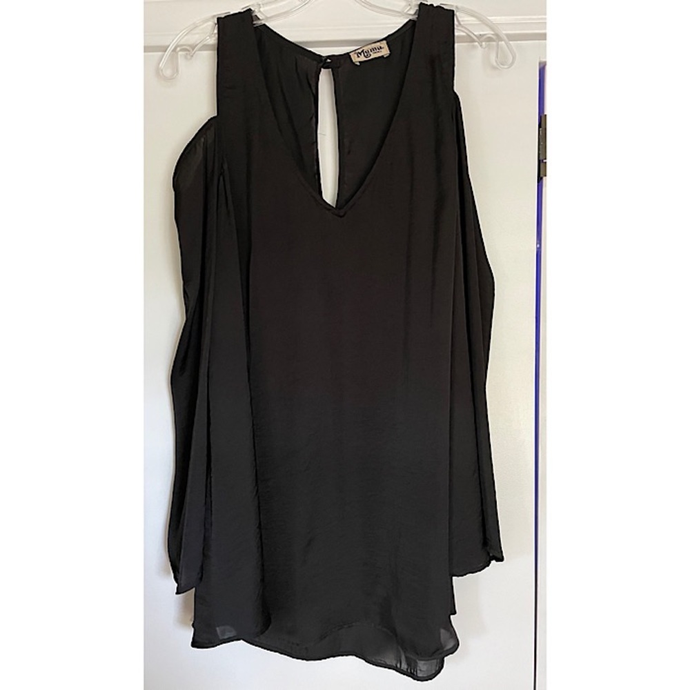 SMYM • Shoulder Boo Tunic, Black - Small